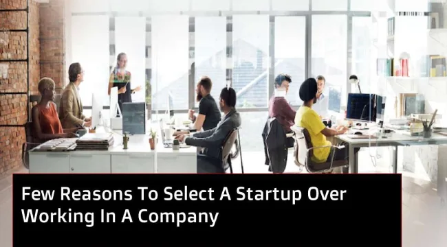 Reasons to select a Startup over working in a Company [2024]