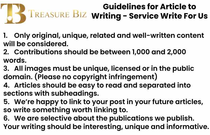 Guidelines for Article to Writing - Service Write for Us