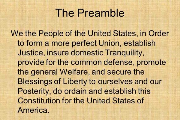 Preamble to the United States Constitution